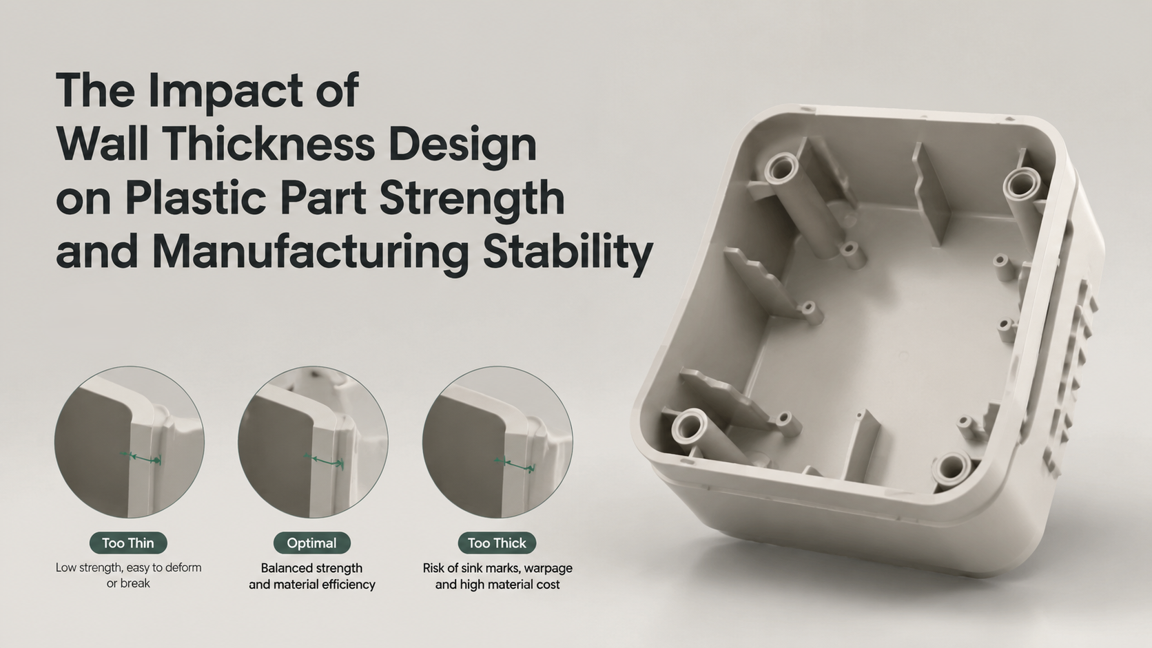 The Impact of Wall Thickness Design on Plastic Part Strength and Manufacturing Stability
